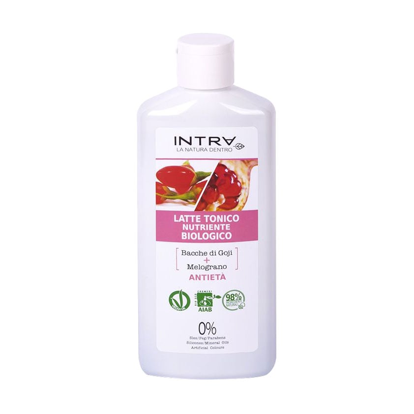Молочко-тонер 2в1 Intra Goji Berries + Pomegranate Живлення, для зрілої шкіри обличчя, 200 мл